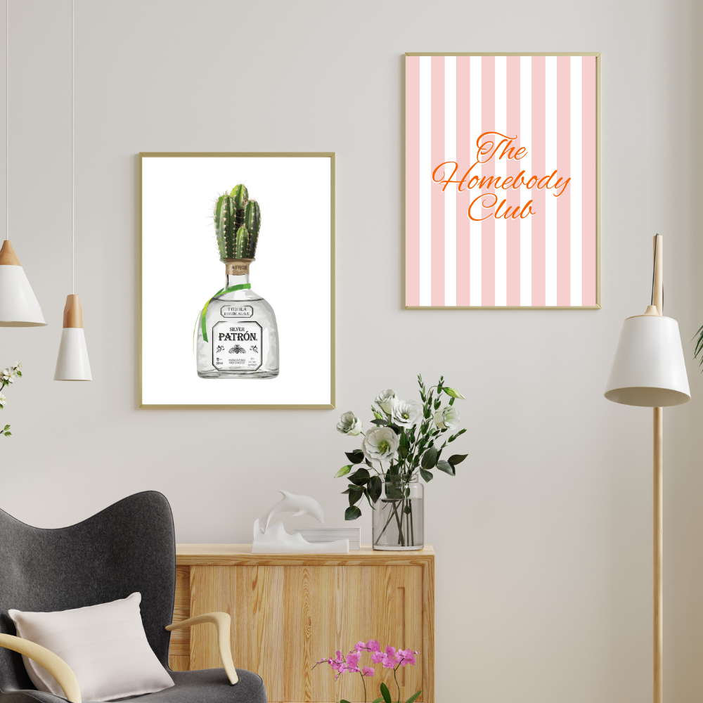 Tequila Cactus Art Print