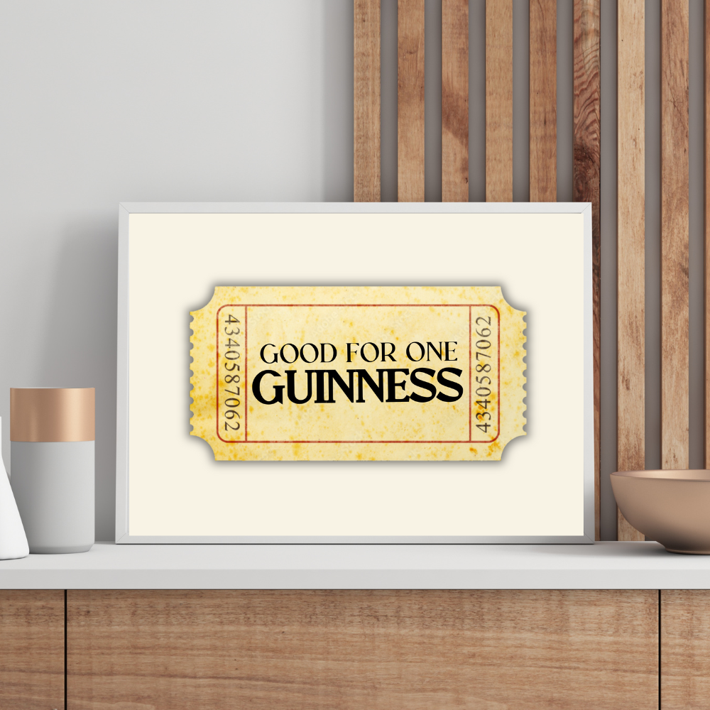 Good for One Guinness Art Print
