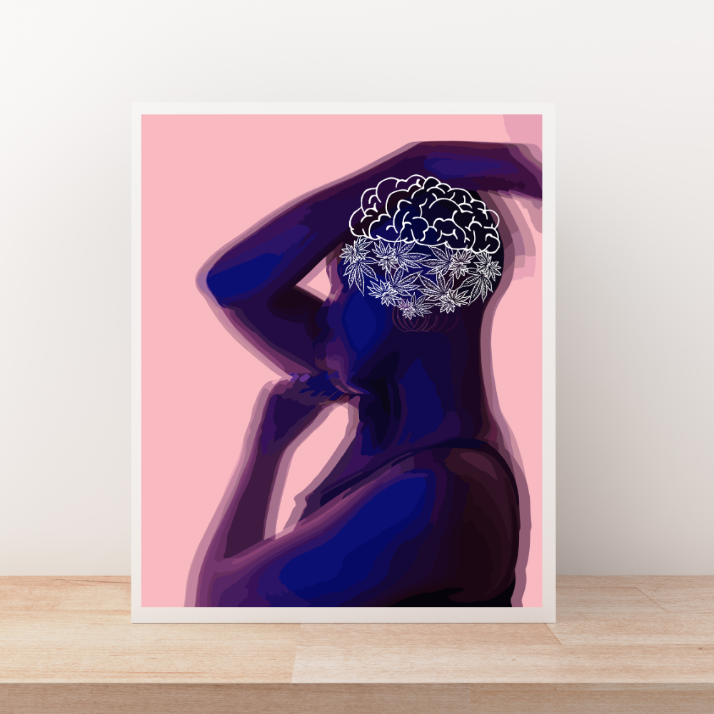 Brain Pose Art Print