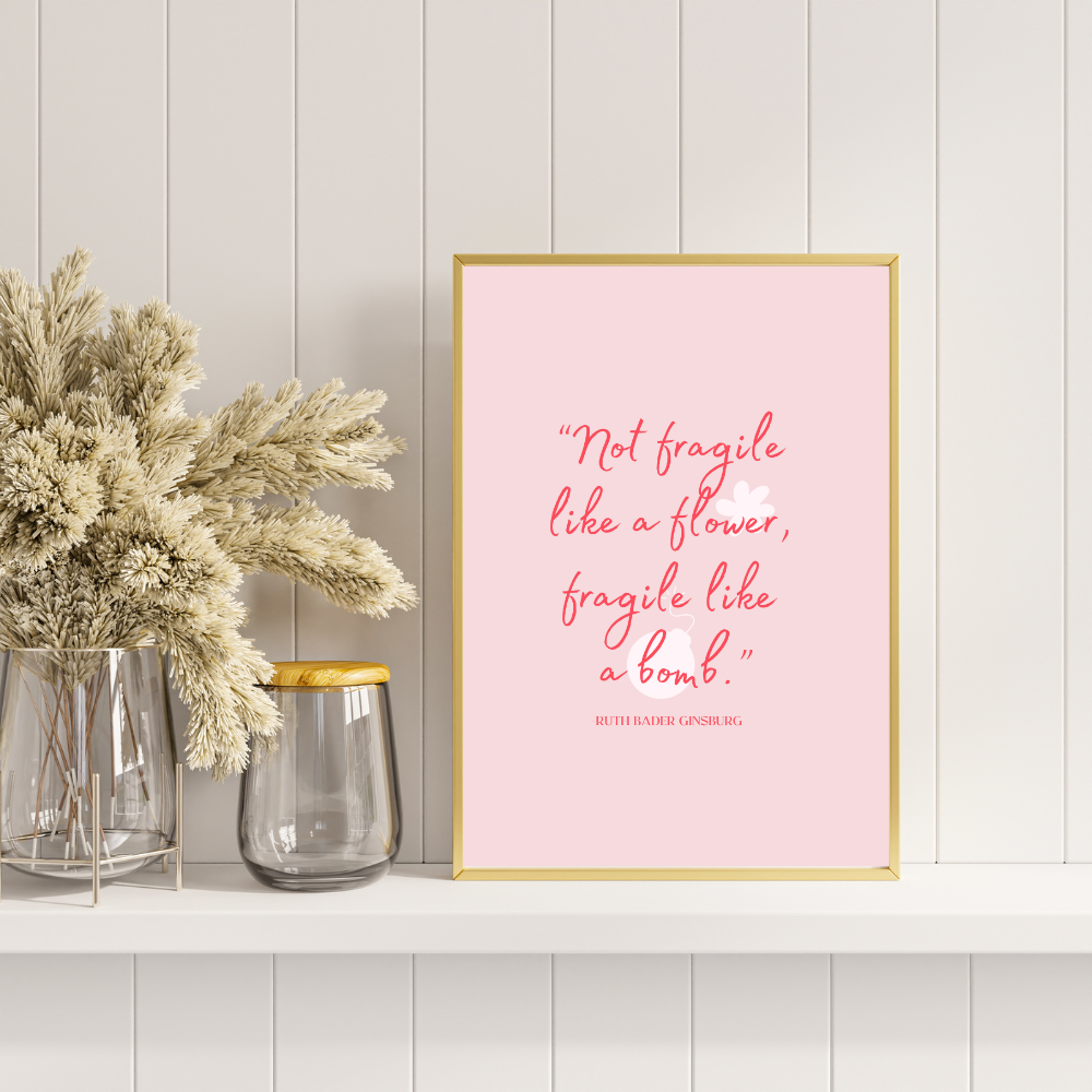 Fragile like a Bomb Art Print