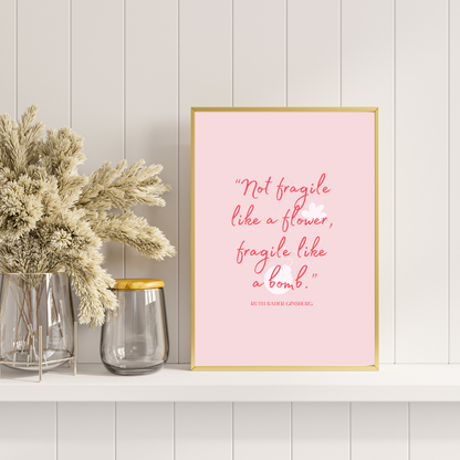 Fragile like a Bomb Art Print