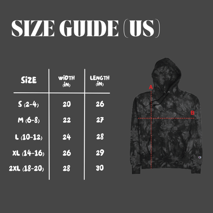 Ice Mafia x Champion Unisex Tie-Dye Hoodie