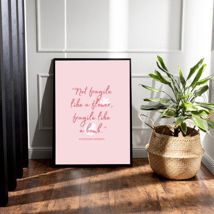 Fragile like a Bomb Art Print