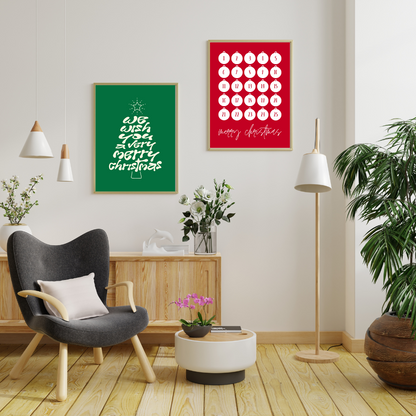 Typography Tree Art Print