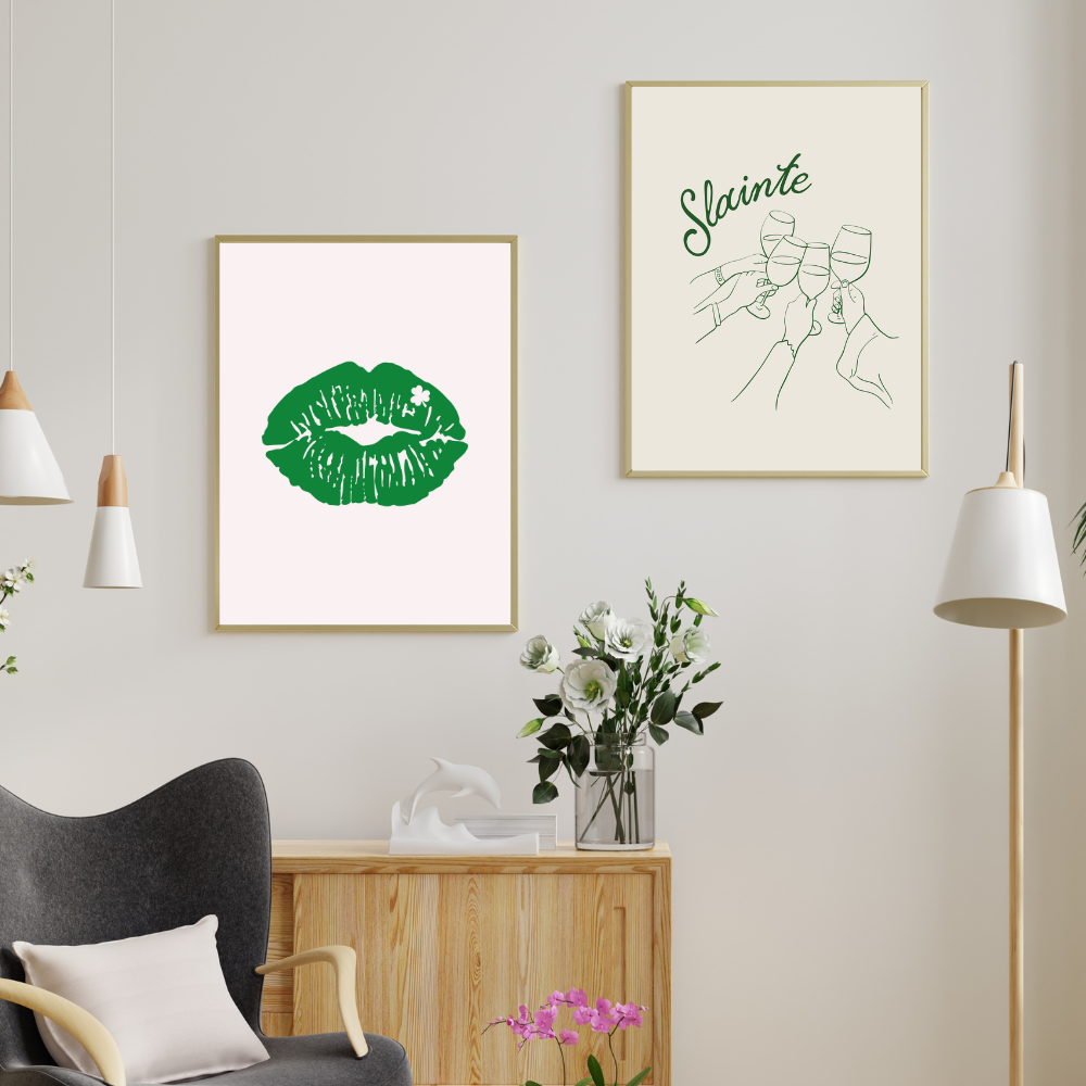 Irish Kiss Art Print