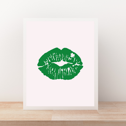 Irish Kiss Art Print