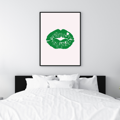 Irish Kiss Art Print