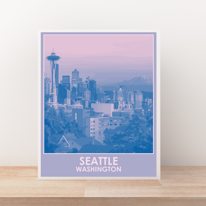 Seattle (City Series) Art Print