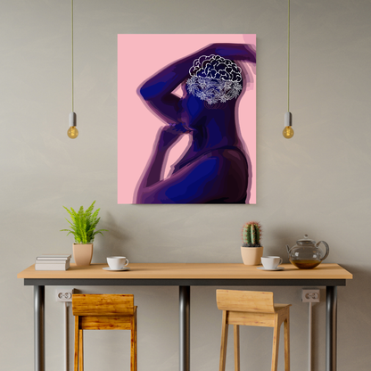 Brain Pose Art Print