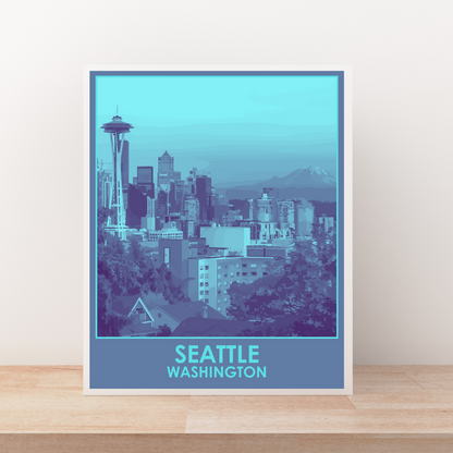 Seattle (City Series) Art Print