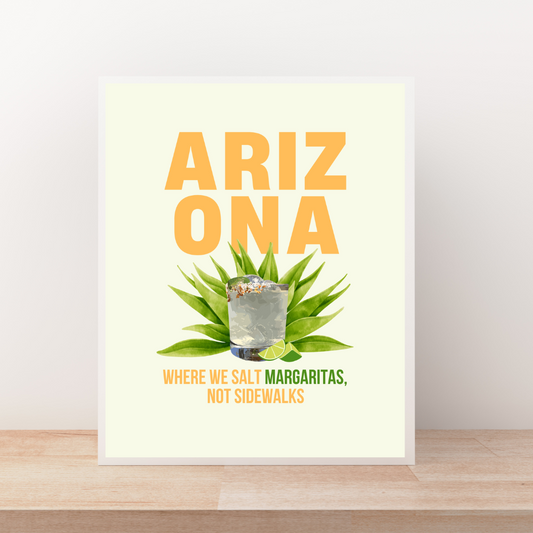 Salt Margaritas, Not Sidewalks Art Print