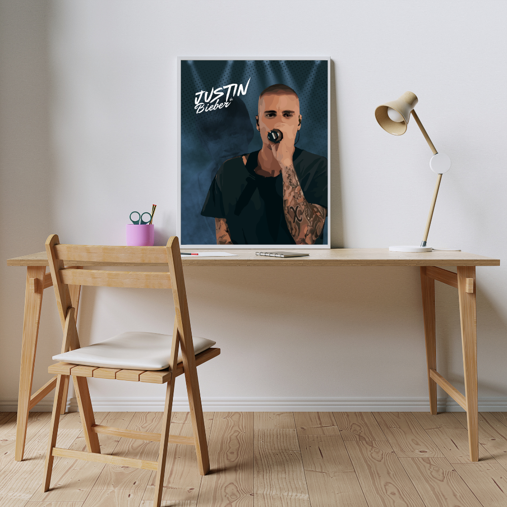Justin Bieber (Artist Series) Art Print