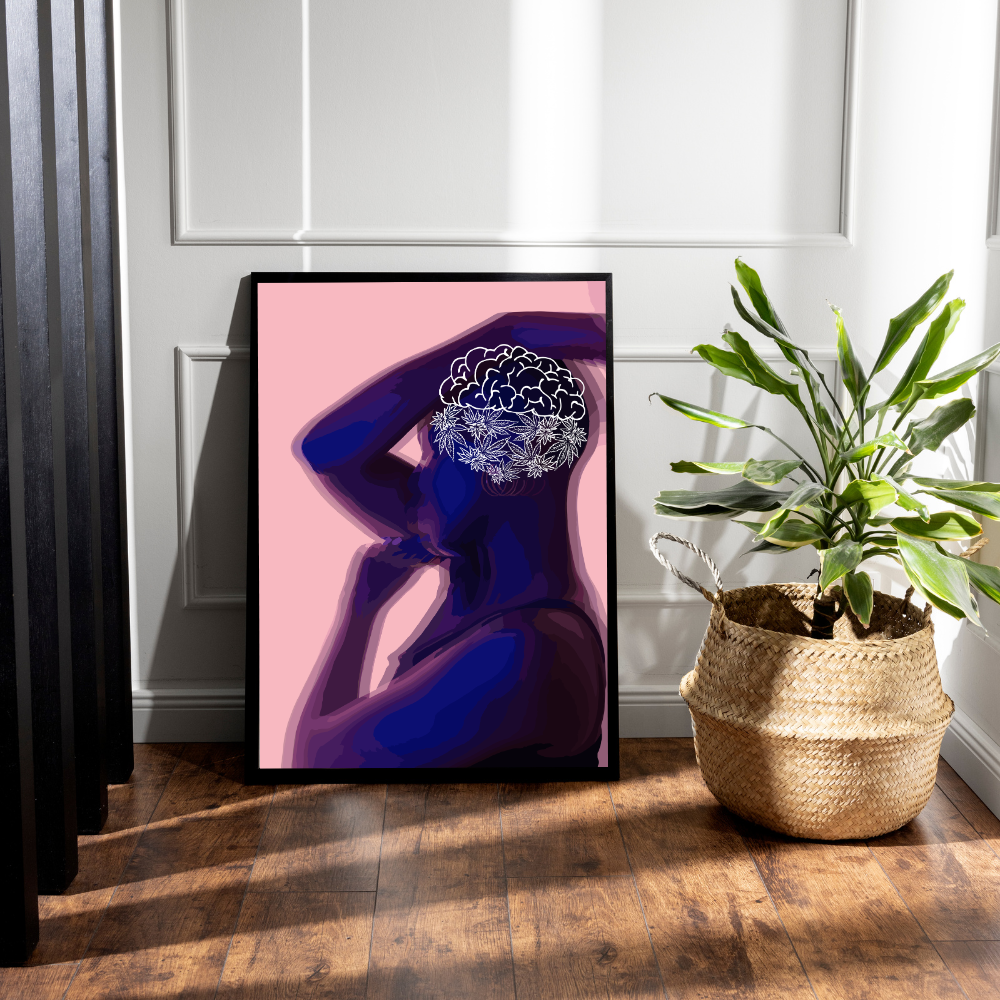Brain Pose Art Print