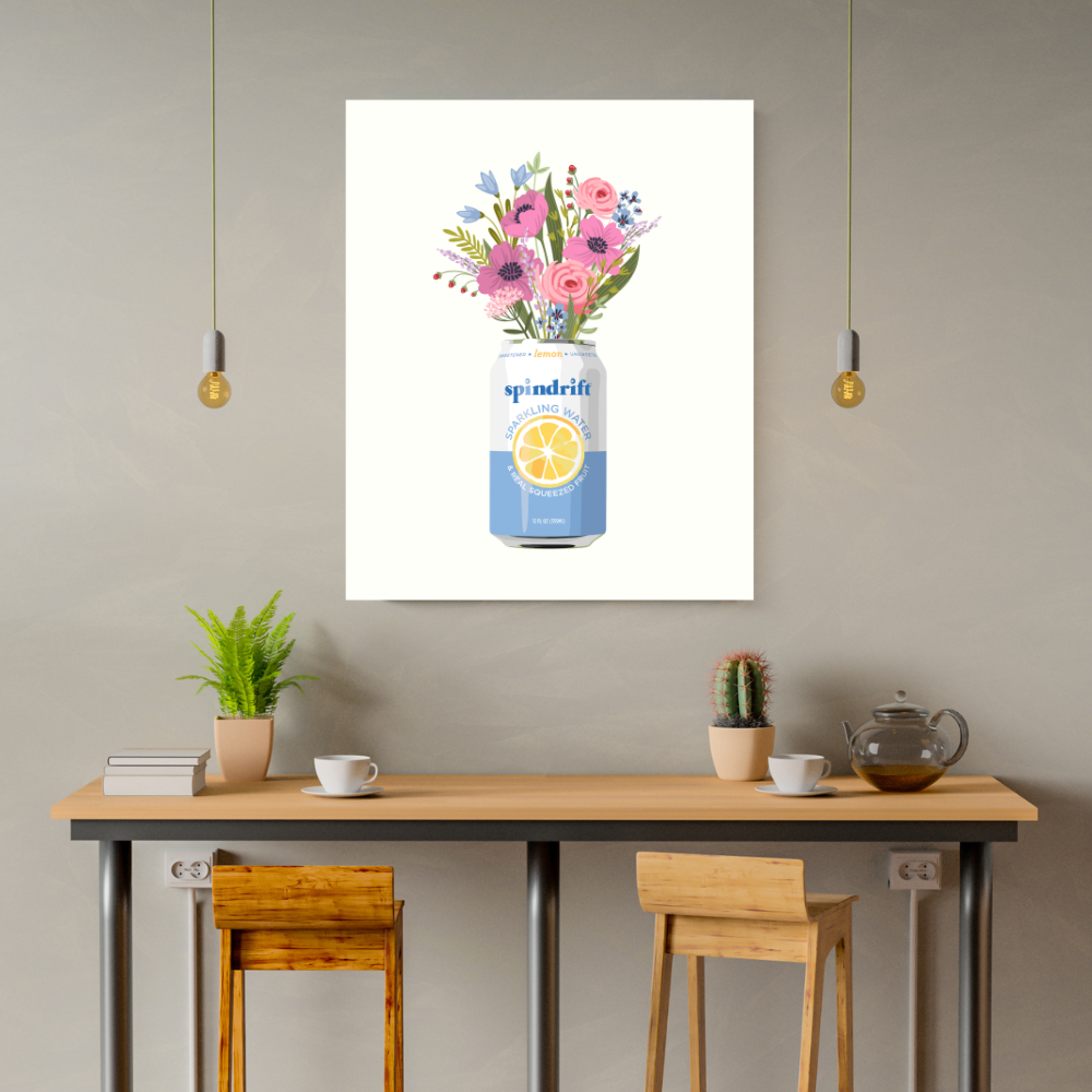 Seltzer Flowers Art Print
