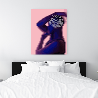 Brain Pose Art Print