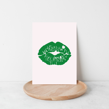 Irish Kiss Art Print