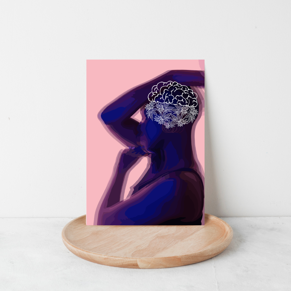 Brain Pose Art Print