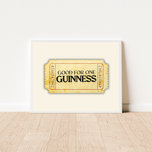 Good for One Guinness Art Print