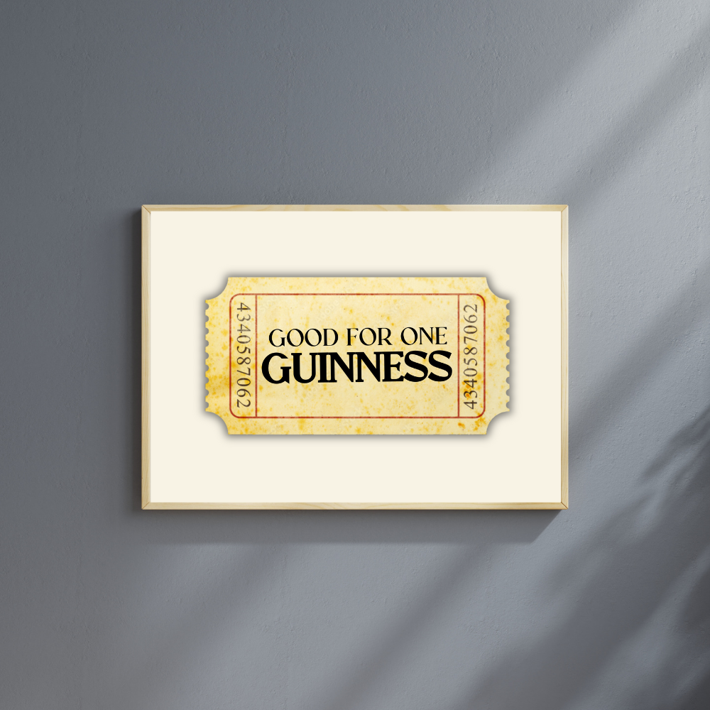 Good for One Guinness Art Print