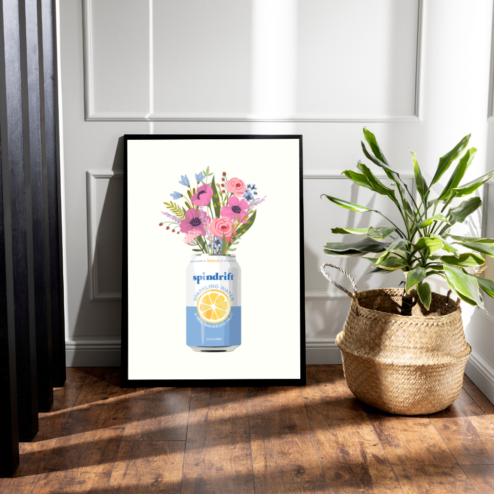 Seltzer Flowers Art Print