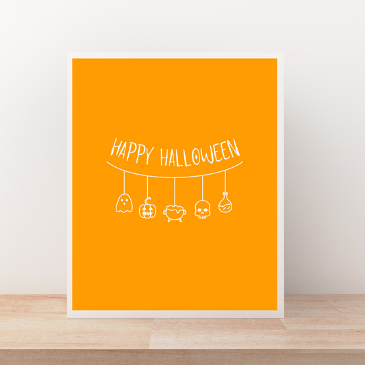 Halloween String Art Print