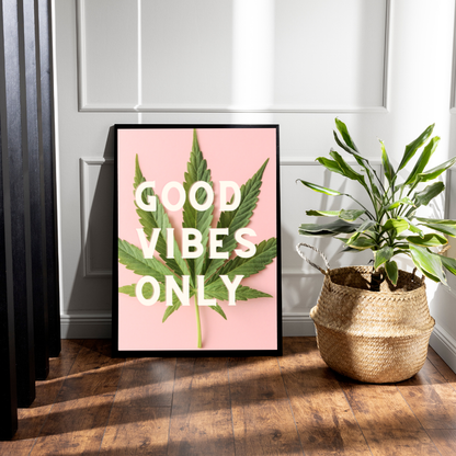 Good Vibes Only Art Print