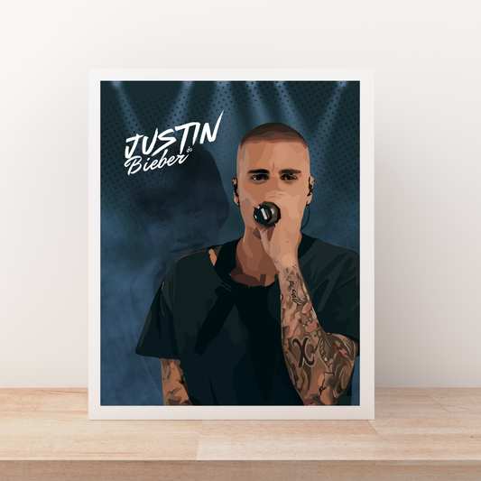 Justin Bieber (Artist Series) Art Print