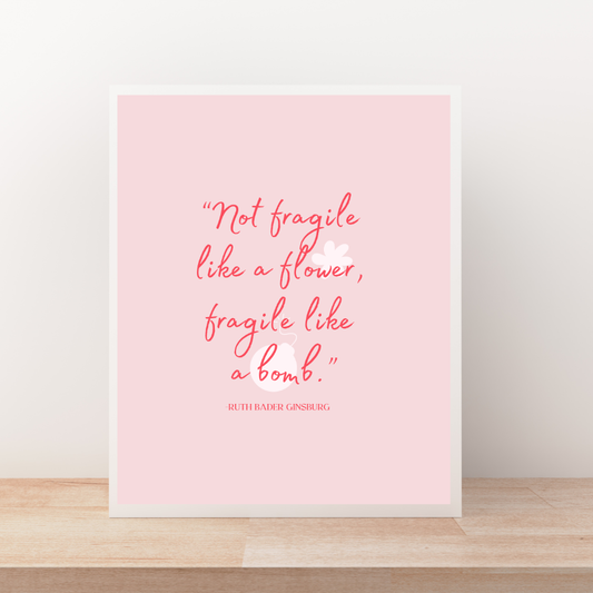Fragile like a Bomb Art Print