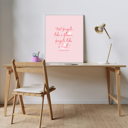 Fragile like a Bomb Art Print