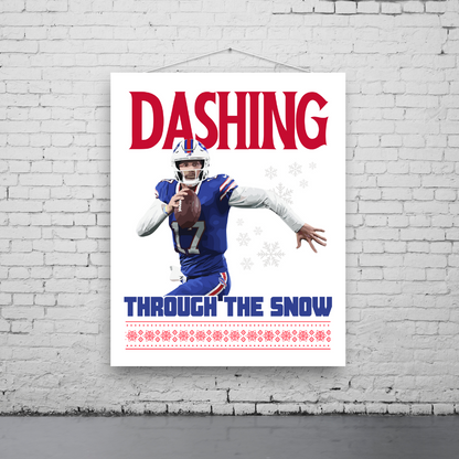 JA Dashing Holiday Art Print