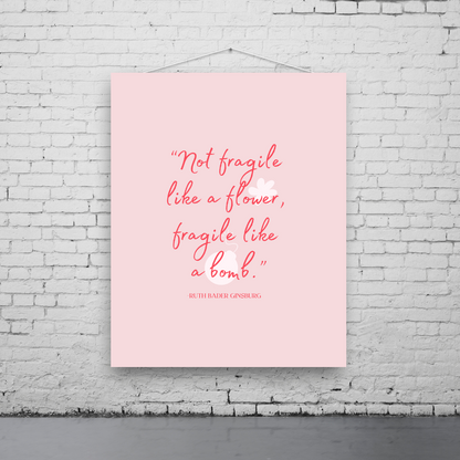 Fragile like a Bomb Art Print