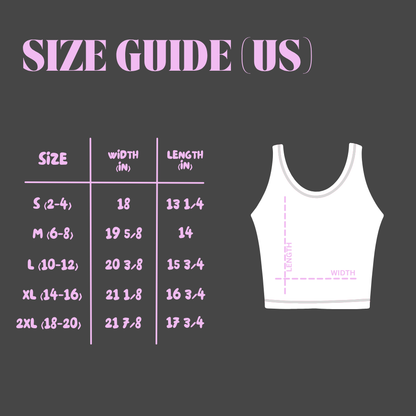 The Lyme Love Project Crop Racer Tank